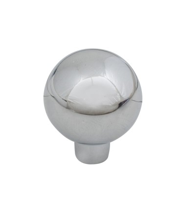 POMO ZAMAK. Ø 24 mm. CROMO BRILLO.