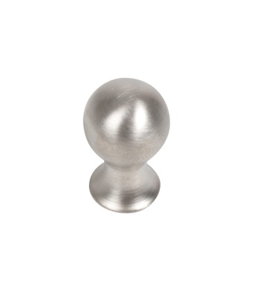 POMO LATÓN. Ø 13 mm. NÍQUEL CEPILLADO.