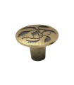 POMO BRONCE RUSTICO GRABADO Ø36 MM.
