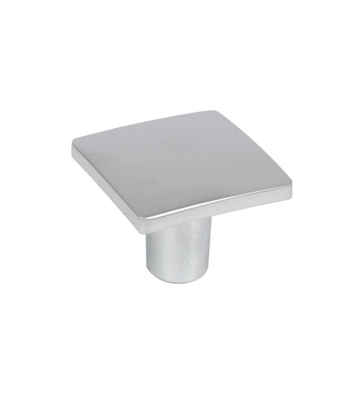 POMO ZAMAK. 32x32 mm. CROMO MATE.