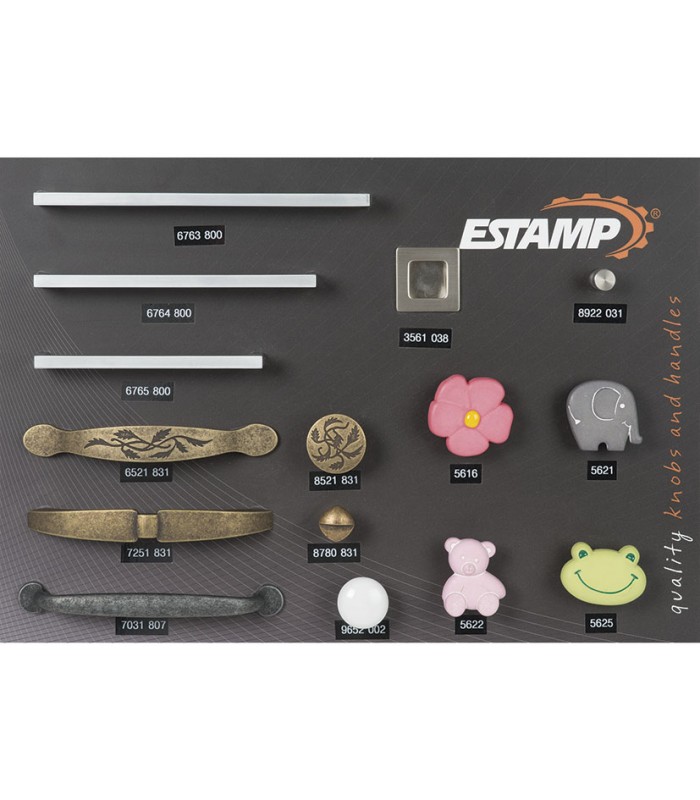 EXPOSITOR TIRADORES/POMOS INFANT.ESTAMP