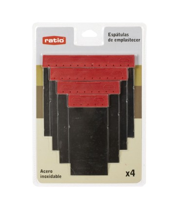 ESPATULA CARROCERO INOX. 4 PIEZAS RATIO