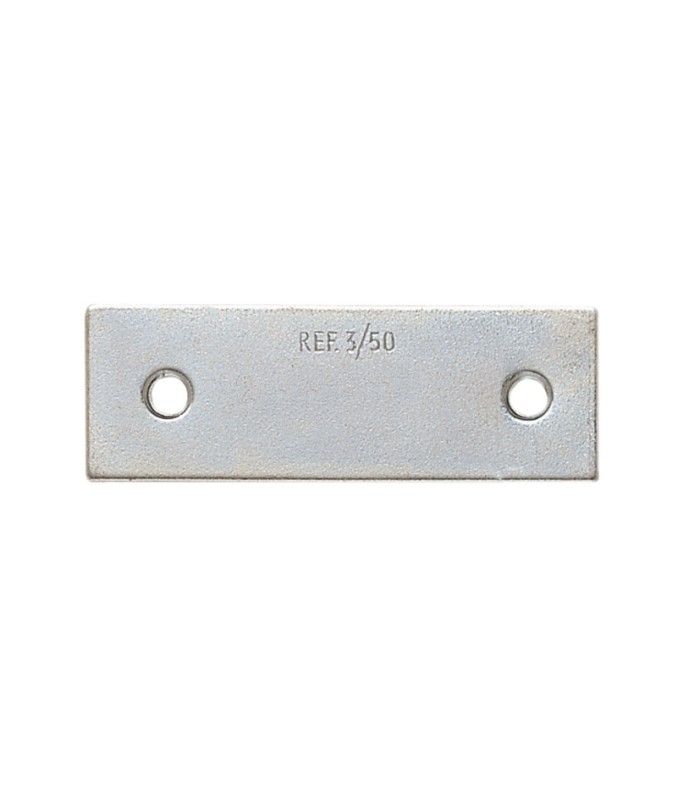PLACA PARA CARTELA CINCADA 36,5X13 MM.