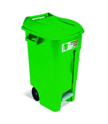 CONTENEDOR C/PEDAL 120 LTS. VERDE TAYG