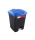 CONTENEDOR C/PEDAL 50 LTS TAPA AZUL TAYG