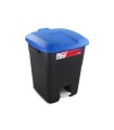 CONTENEDOR C/PEDAL 50 LTS TAPA AZUL TAYG