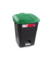 CONTENEDOR C/PEDAL 50LTS.TAPA VERDE TAYG