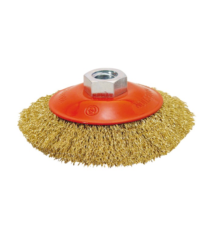 CEPILLO CONICO ACERO ONDULADO 100MM