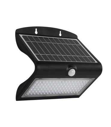 APLIQUE SOLAR LED 8W 6000K IP65 NEGRO
