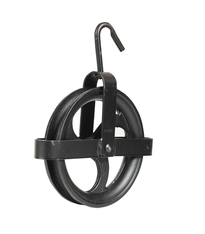 POLEA POZO Hº FDO.C/GUARDA 200MM.