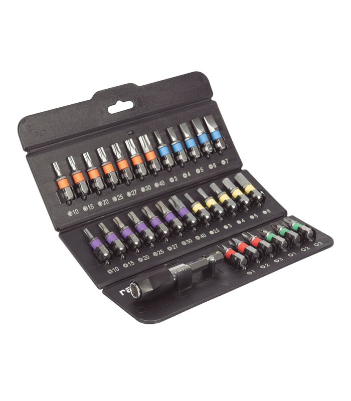 PUNTAS ATORNILLADO JGO.31+FUNDA RATIO