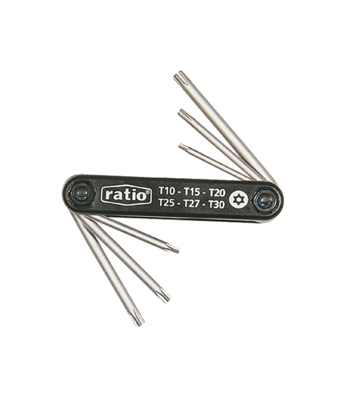 LLAVES TORX SEG.JGO.6 (T10-30)RATIO