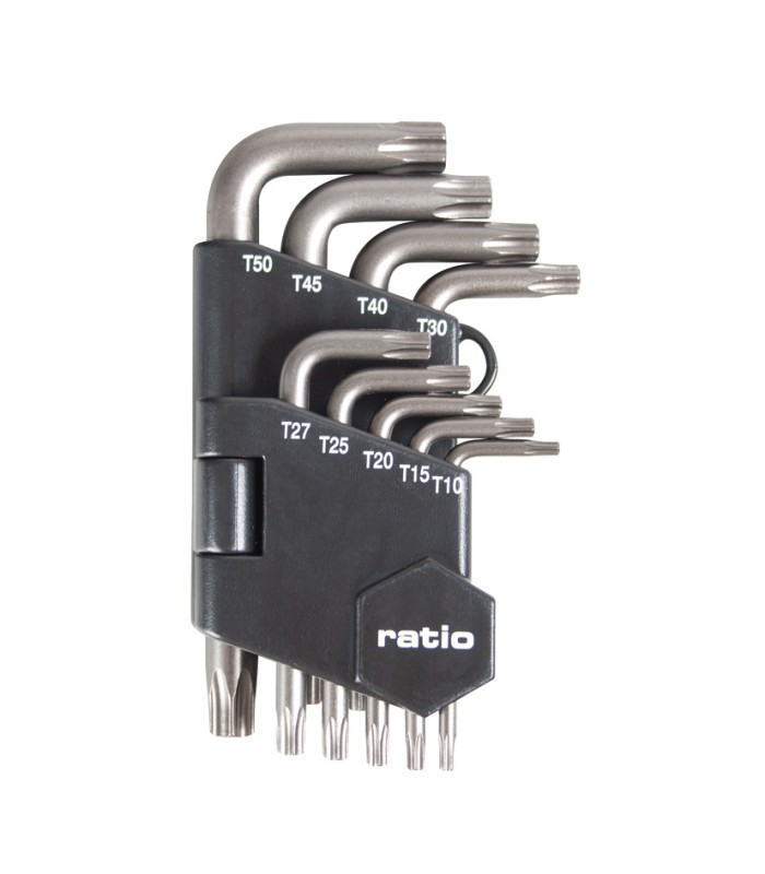 LLAVES TORX SEG.JGO.9(T10-T50)RATIO
