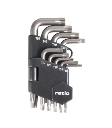 LLAVES TORX SEG.JGO.9(T10-T50)RATIO