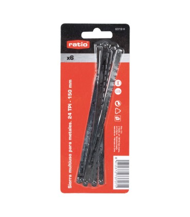 SIERRA A.CARBONO 6" JGO.6 PZAS. RATIO