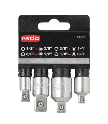 JGO.4 ADAPTADORES 1/4"+3/8"+1/2"
