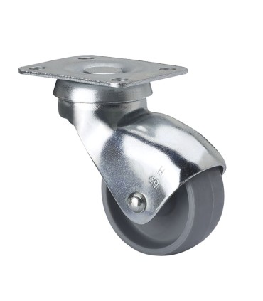 RUEDA PLAST.PLATO GIRATORIO 40