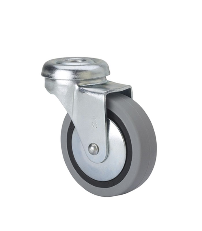 RUEDA GOMA GRIS AGUJERO "B" 60  ALEX