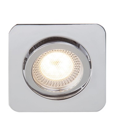 FOCO EMPOTRABLE SIN BOMBILLA 82X82MM CRO