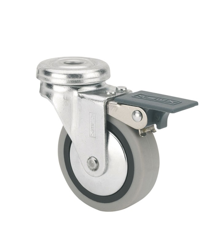 RUEDA GOMA GRIS AGUJERO C/FRENOI "B" 60