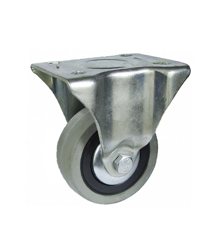 RUEDA GOMA GRIS CAPITOL FIJA.60