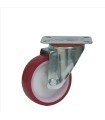 RUEDA POLIURETANO ROJO MUSIC GIRAT.100