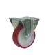 RUEDA POLIURETANO ROJO MUSIC FIJA 100