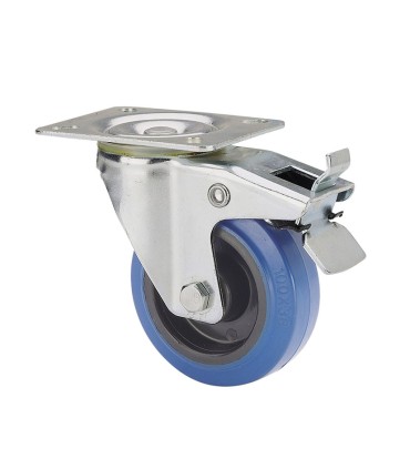 RUEDA GIR. ALEX TW0041 GOMA AZUL