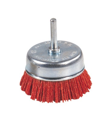CEPILLO NYLON ROJO COPA 75MM RATIO