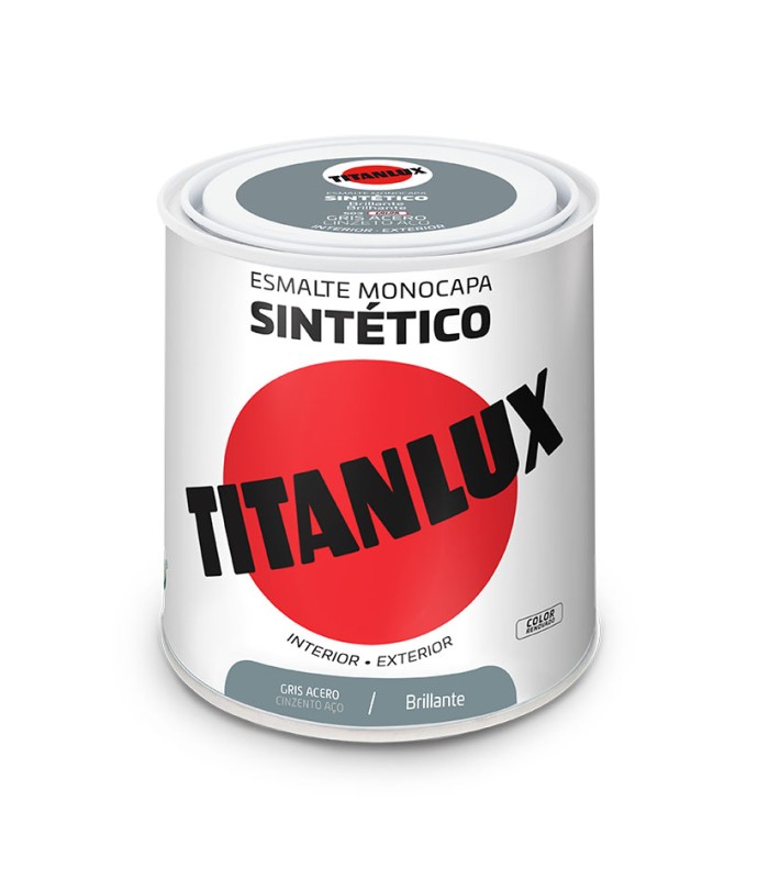 TITANLUX GRIS ACERO 250ML.