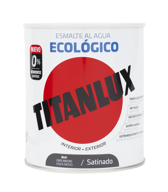 TITANLUX BASE AGUA GRIS MEDIO 750ML SAT.