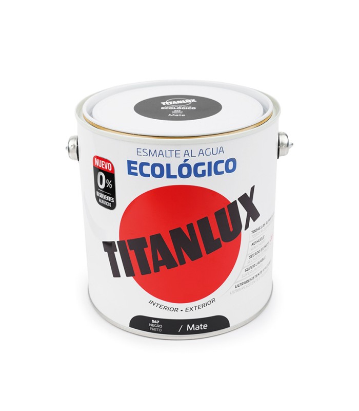 TITANLUX BASE AGUA NEGRO 750ML MATE