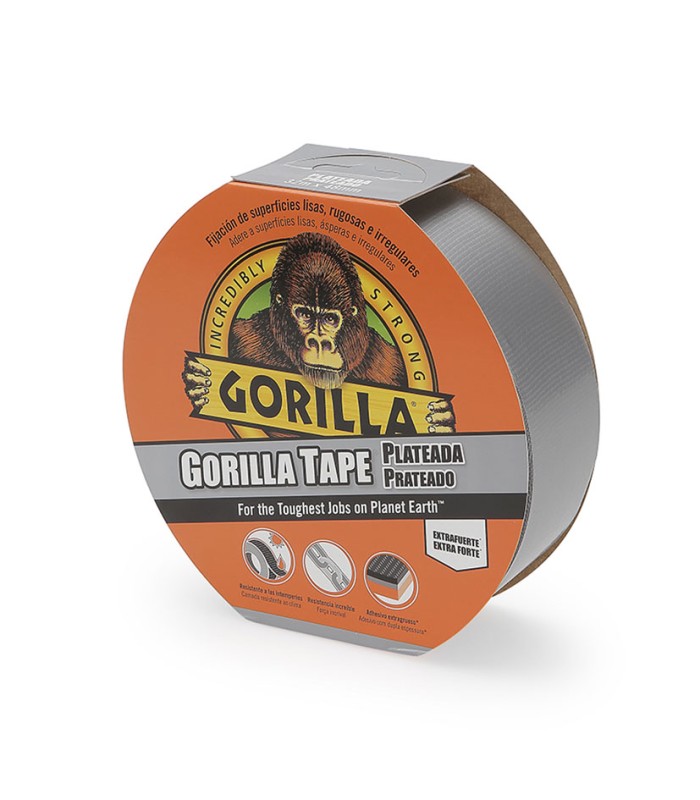 CINTA AMERICANA GORILLA 32MX48mm PLATA