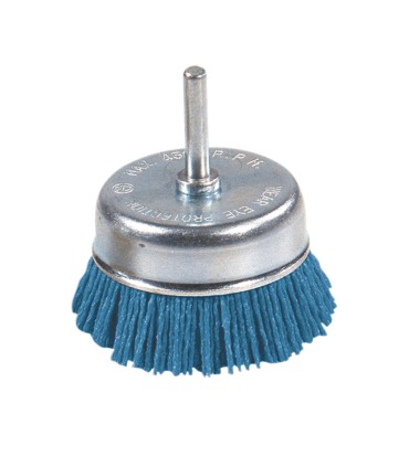 CEPILLO NYLON AZUL COPA 75MM RATIO