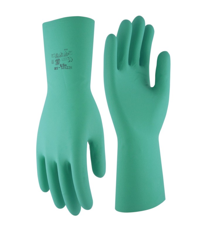 GUANTE  NITRILO INTERIOR FLOCADO TALLA 8