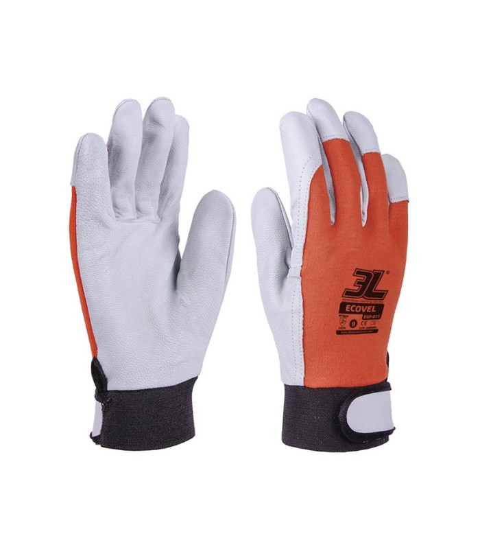 GUANTE FLOR CIERRE VELCRO  ECOVEL T/10