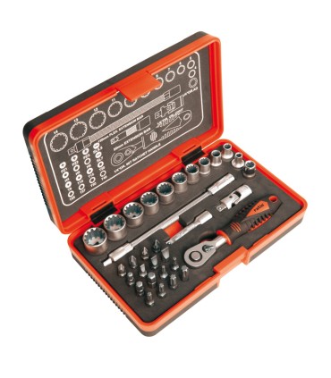 LLAVE VASO 1/4"+ACC.32 PC.RATIO