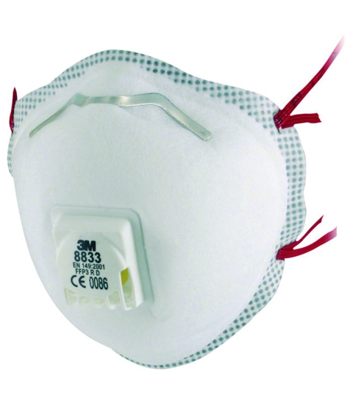 MASCARILLA FFP3 CON VÁLVULA 8833. 10 UDS
