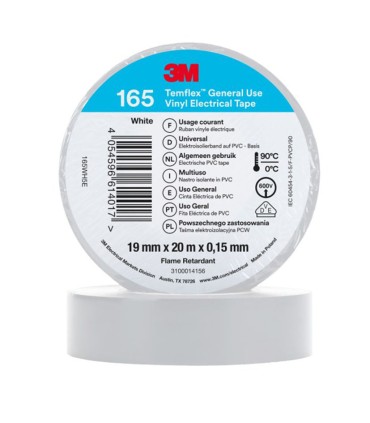 CINTA AISLANTE TEMFLEX165 3M 19MMX20M BL
