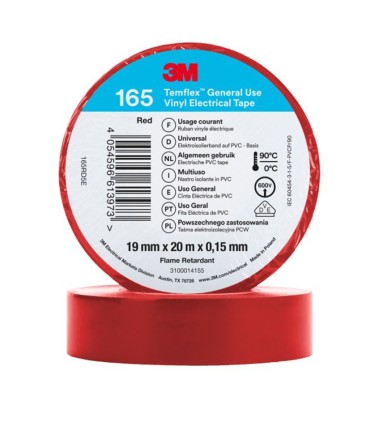 CINTA AISLANTE TEMFLEX165 3M 19MMX20M RJ