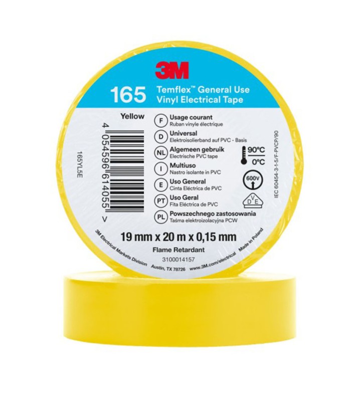 CINTA AISLANTE TEMFLEX165 3M 19MMX20M AM