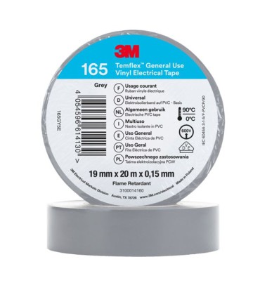 CINTA AISLANTE TEMFLEX165 3M 19MMX20M GR