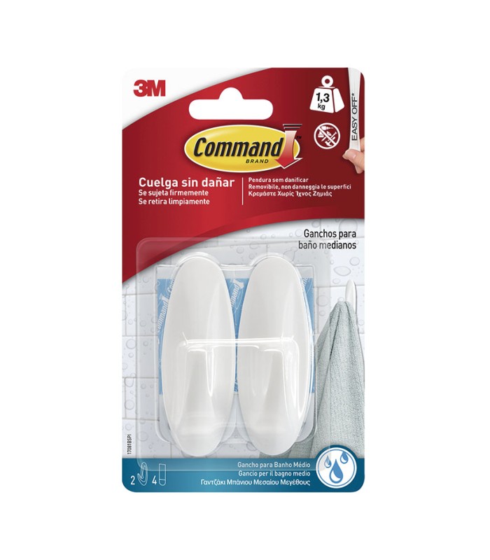 GANCHO OVAL MEDIAN.RES.AGUACOMMAND(2U)