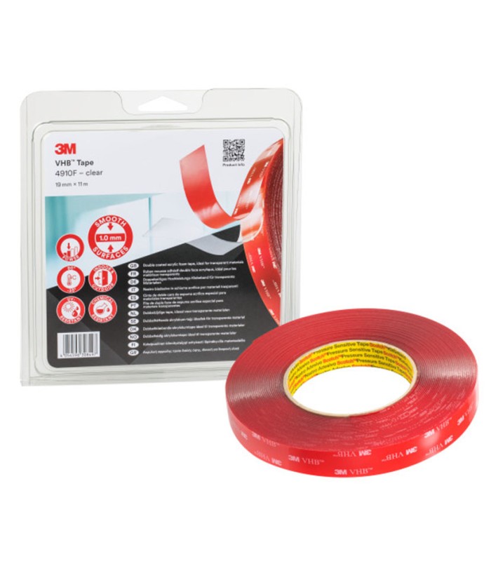 CINTA VHB ESP.ACR.4910 3M 19MMX11M.INCOL