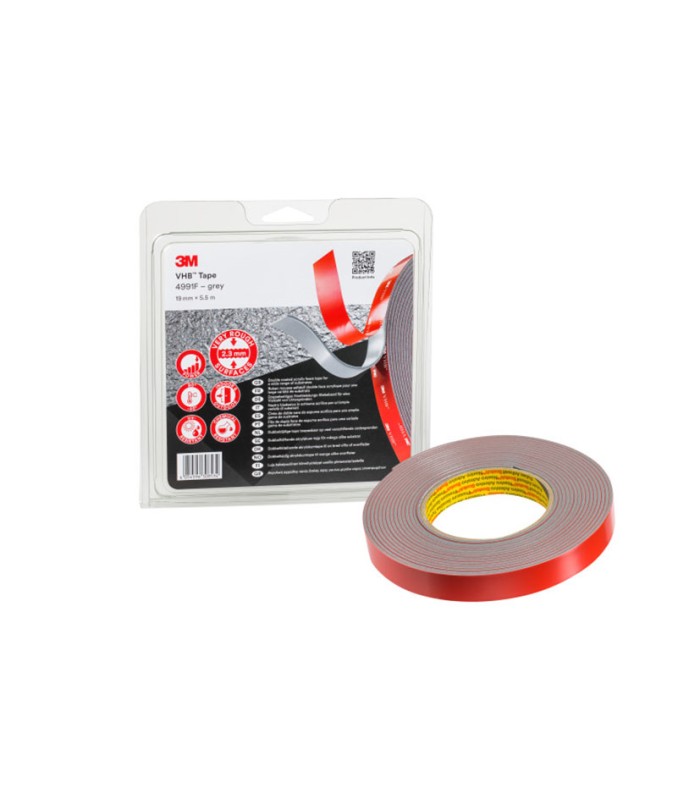 CINTA ACRÍLICA 4991, 19X5.5M, 2,3MM