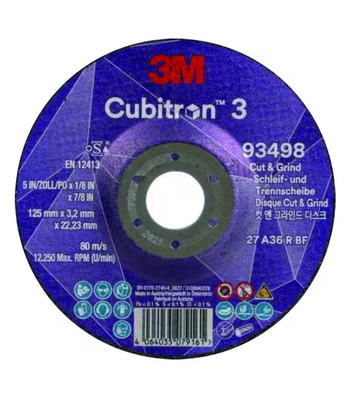 DISCO CTE/DESB.94946,125X4,2X22,23MM.10U