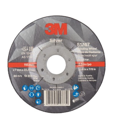 DISCO DESB.51750 CTRO HUN.180X7X22MM.10U