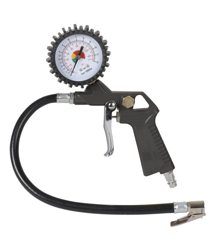 HINCHADOR CON MANOMETRO CON.RAPIDO 1/4"