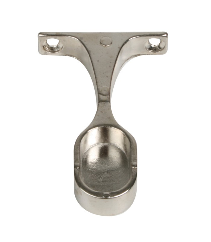 SOPORTE OVAL CON TAPA 25X15 CROMADO