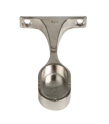 SOPORTE OVAL CON TAPA 25X15 CROMADO